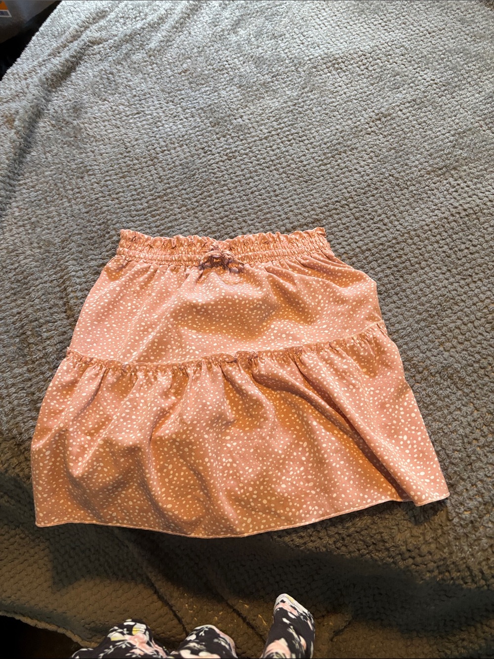 Women's size S Alelly Dusty Rose Tiered Mini Skirt with Elastic Waist